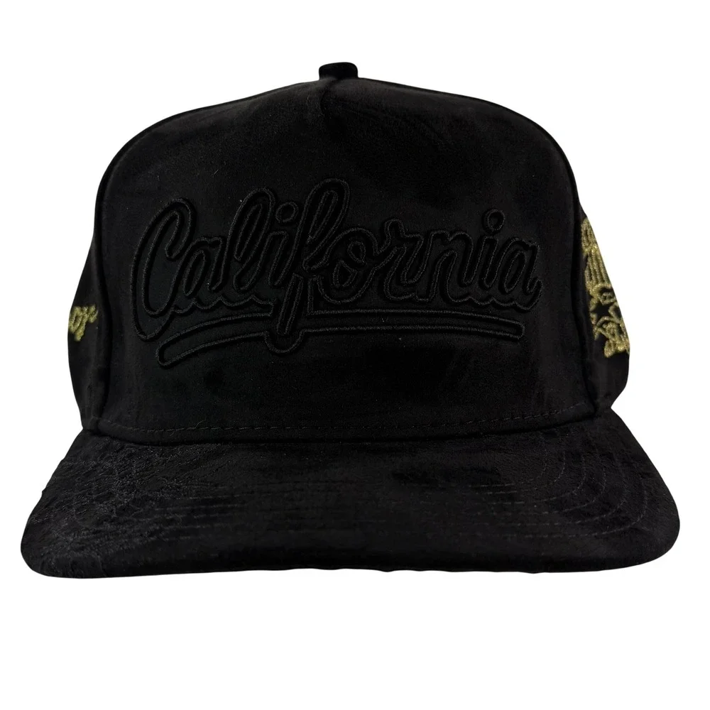Daniel Luu Purpose Dreams Dont Sleep Black Suede Snapback Hat NEW